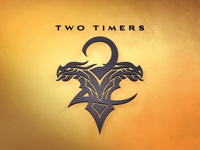 Two Timers branding design dragon hockey jersey illustration illustrator logo tribal design two timer vector