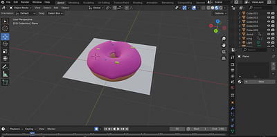 Modeling a Donut 3d