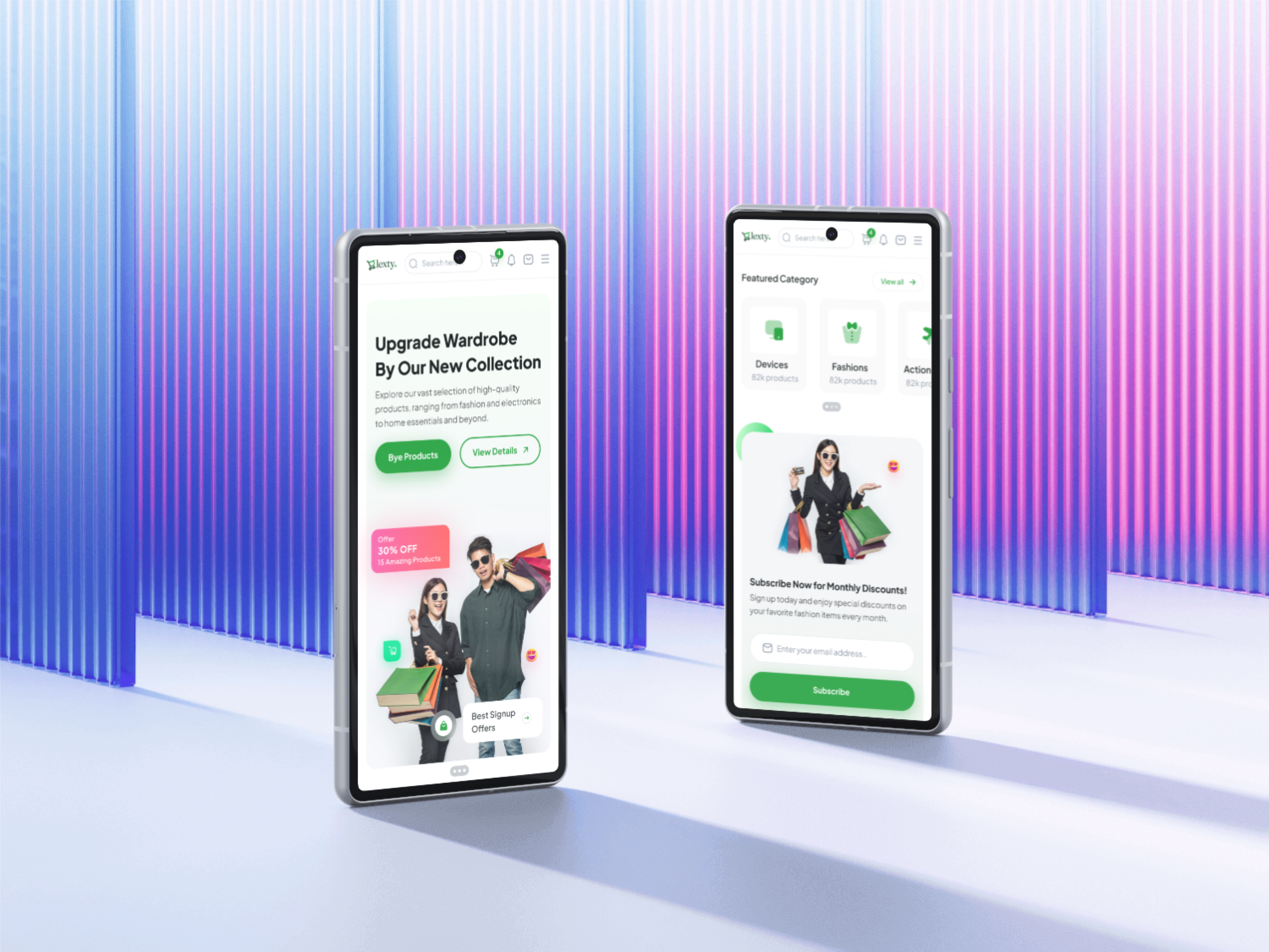Example of Modern Responsive E Commerce Website