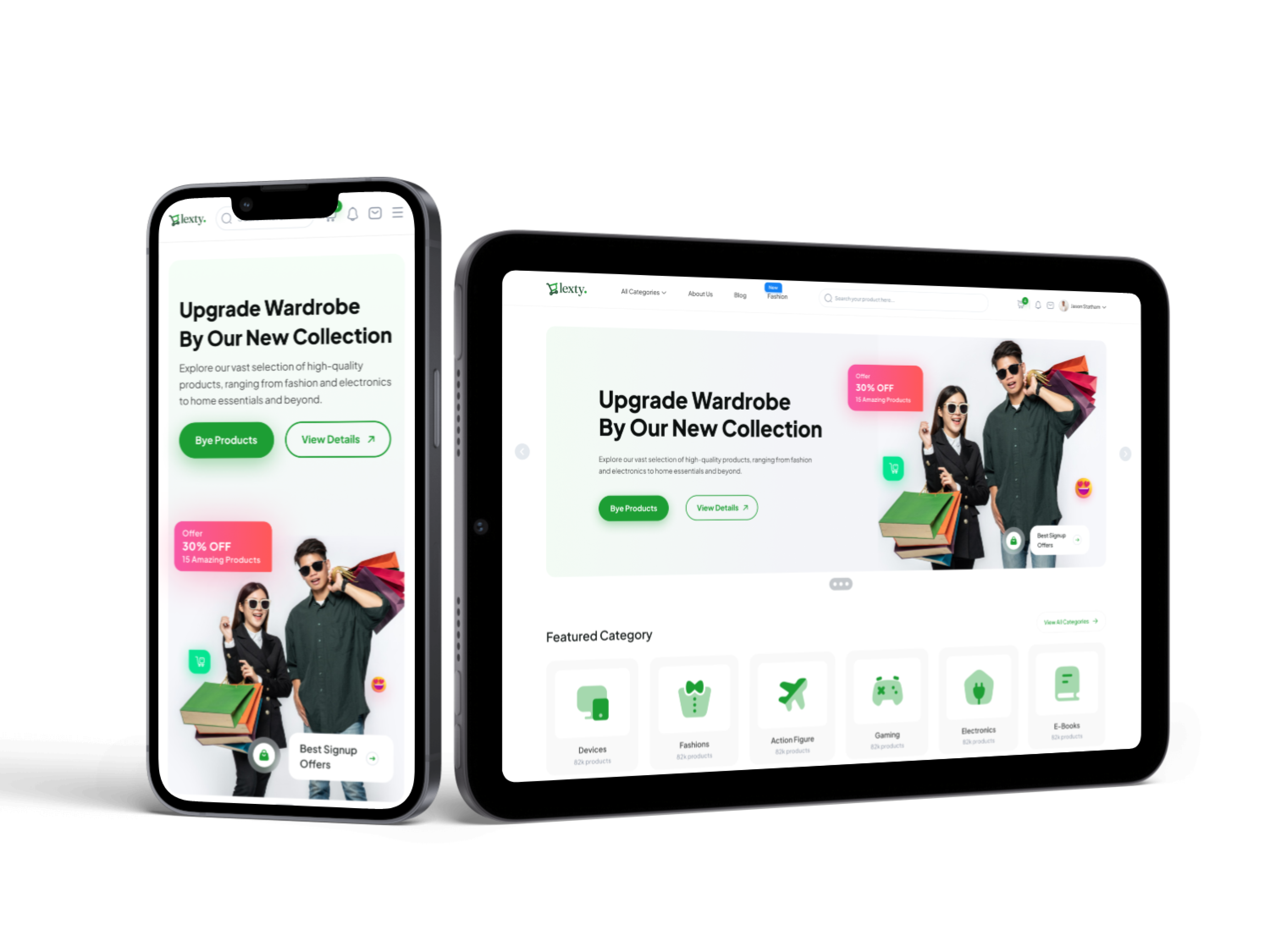 Example of Modern Responsive E Commerce Website
