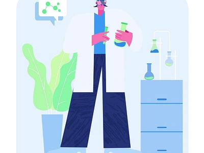 laboratory Assistant 2D Animation 2d analysis animation checkup chemisrty doctor flat hospital illustration laboratory laboratory assistant laboratory work man medicine motion research science science lab scientist woman