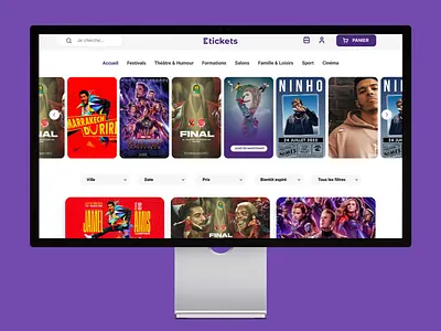 UI/UX Design for ETICETS: Ticketing Platform graphic design intermediation platform platform ticketing ticketing platform ui ui design uiux ux design webdesign