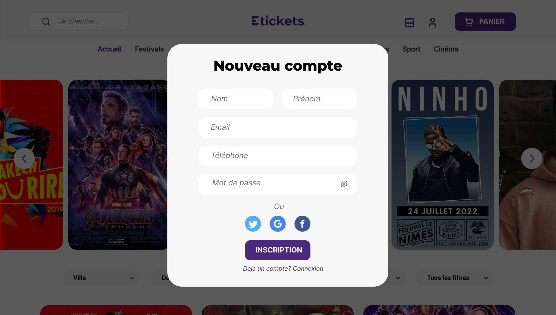 Example of UI, Figma Website Design