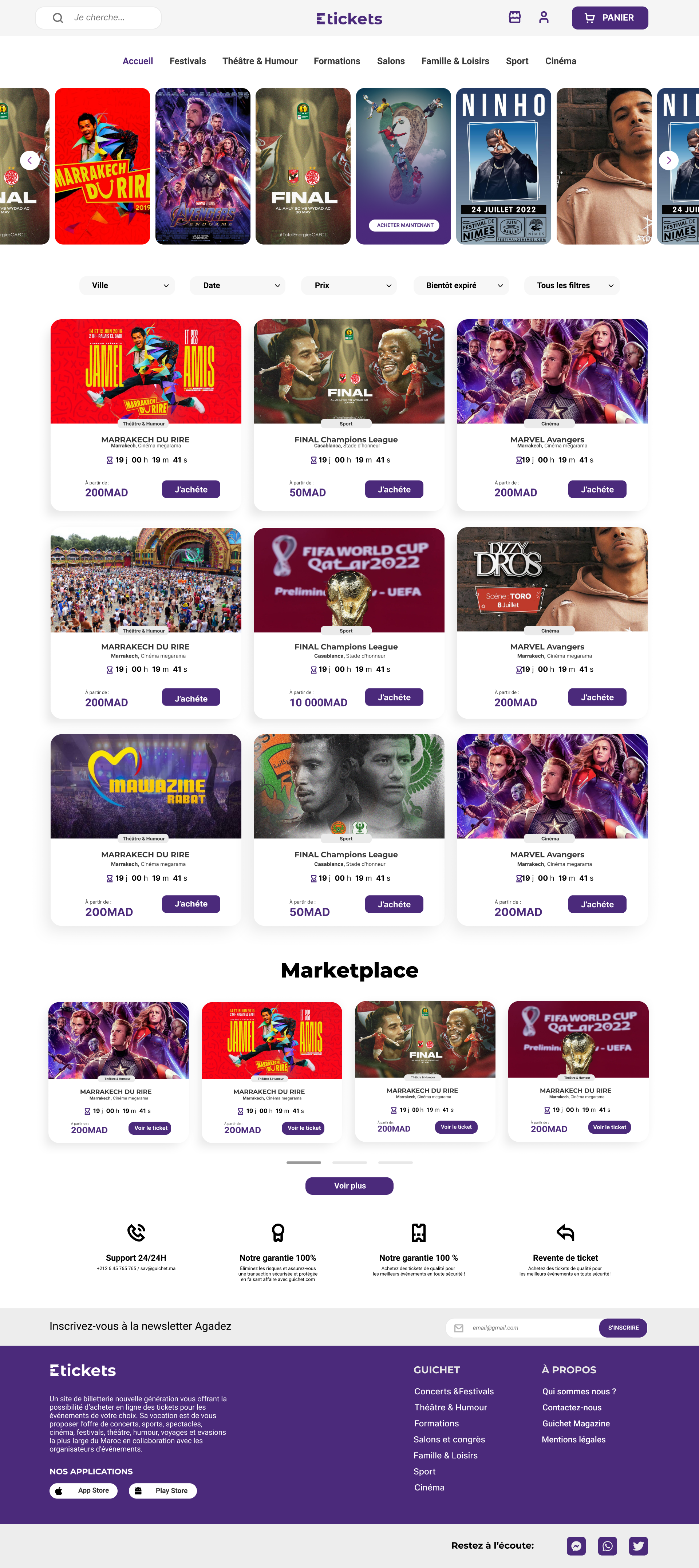 Example of UI, Figma Website Design
