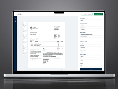 Paperless Performance | Dashboard Design dashboard ocr ui ux