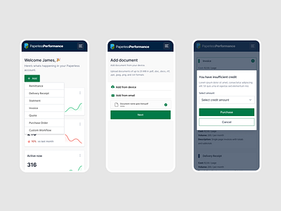 Paperless Performance | Mobile Design app mobile app mobile design ui ux