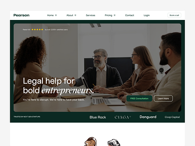 Law Firm Landing Page advocate attorney consultancy defenseattorney hire lawyer landing page law firm law startup law website lawyer legal advisor legal support minimal ui ux web design website website design