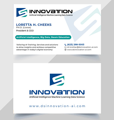 Business card design graphic design