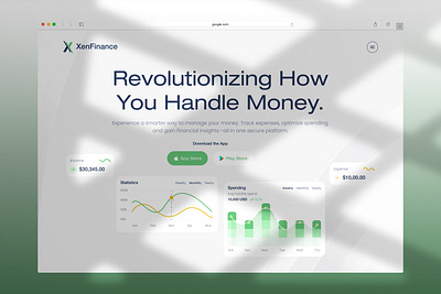 Revolutionizing Personal Finance Website finance landing page finance website fintech app ui fintech app website fintech landing page fintech website personal finance ui ux user interface wallet app