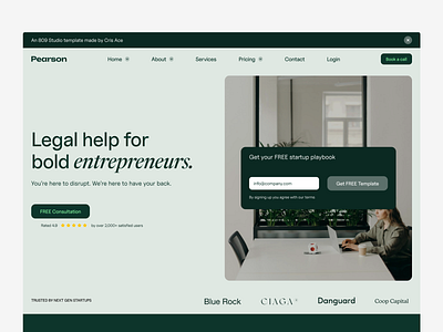 Website design for law firm startups advocate clean consultancy web design hire lawyer landing page law consulting law consulting website law firm law guidance law startup lawyer website legal support mi minimal startup legal support ui design ux website template