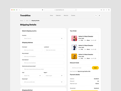 ecommerce Product Shipping Details Page Design ecommerce address page design ecommerce page design ecommerce ui design online shopping product design shipping details page shipping page shipping ui design ui design