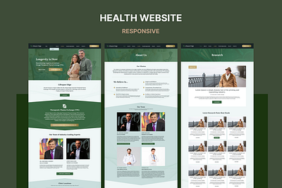 Health- Responsive website branding design graphic design illustration logo responsive ui ux vector website