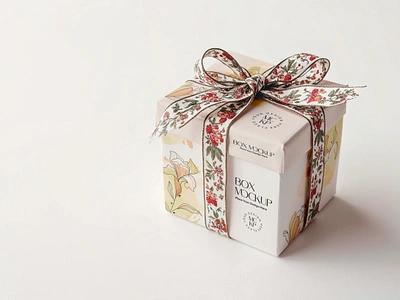 Gift box mockup. AI Generated birthday gift box delivery box design box label box mockup box packaging brand design cardboard carton mockup delivery delivery mockup design mockup gift gift mockup gift ribbon mockup packaging package packaging ribbon surprise