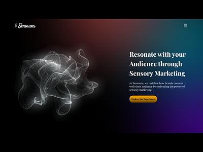 Sensaura - Emotional and experiential marketing AI design ui ui design uidesign uiux ux