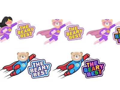 The Beary Best logo ideas bear branding corporate design graphic design illustration logo modern