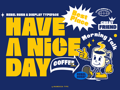 Have a Nice Day branding design font illustration inumocca lettering logo typeface typography