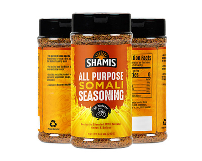 Shamis All Purpose Seasoning Packaging Design all purpose seasoning commercial design packaging packaging design seasoning seasoning mix seasoning packaging