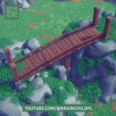 Blender & Uneal Engine 5 | 3D Speed Modeling Modular Bridge 3d 3d game 3d modeling bridge cartoon column design digital art environment game game art game asset grass icon low poly lowpoly modular stylized ue5 unreal engine 5