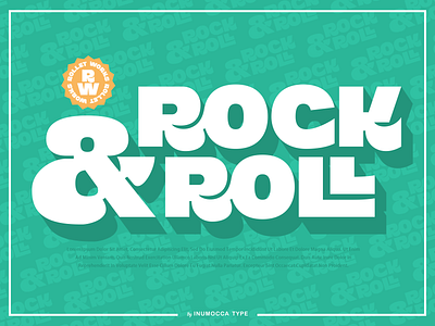 Rock & Roll branding design font graphic design inumocca lettering logo typeface typography