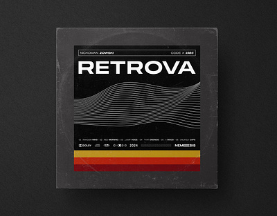 RETROVA Vinyl Music Artwork album artwork album cover cd artwork cd cover cd cover design mixtape cover music cover spotify cover vinyl album vinyl cover