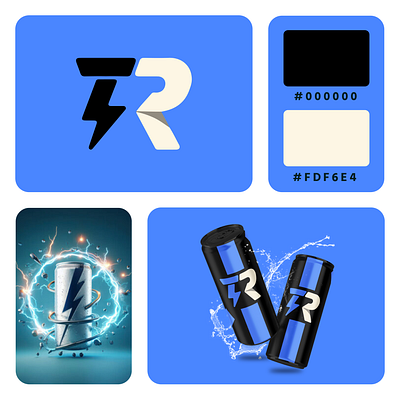 "THUNDER Drinks" Logo Concept app branding design graphic design illustration logo typography ui ux vector