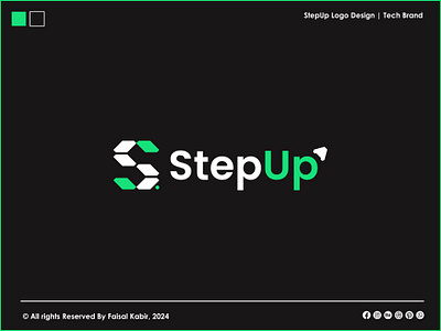 StepUp Logo Design | Technology Logo Design | Letter S+Up app logo branding business logo graphic design letter s logo logo design logo designer minimalist logo modern logo s letter s logo saas logo software logo stepup logo stepuplogo tech logo technology technology logo web logo