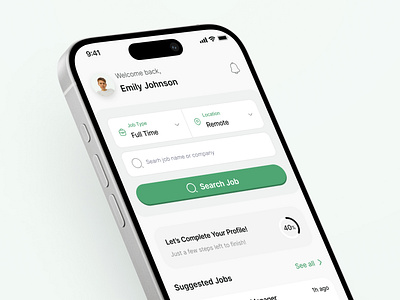 Search Jobs app company design freelancing fulltime job jobs kit location remote search search for a job ui ui design uidesign uikit uikits uiux work