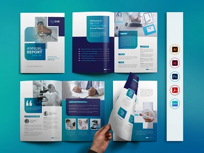 Medical Catalog Crochure Design Template | Hospital Profile annual report bi fold brochure brochure brochure design business catalog catalog design clinic company profile corporate creative design graphic design half fold hospital brochure hospital catalog medical medical brochure medical catalog medical report