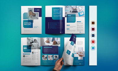 Medical Catalog Crochure Design Template | Hospital Profile annual report bi fold brochure brochure brochure design business catalog catalog design clinic company profile corporate creative design graphic design half fold hospital brochure hospital catalog medical medical brochure medical catalog medical report