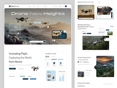 Aether Drones - Website Design branding design drone home homepage landing landing page minimalist modern page product technologe typography ui uidesign user experience userinterface ux web web design