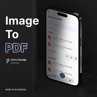 Image to PDF Android App app appdesign design ui ux