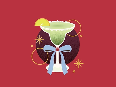 margaCIRA beverage bow cocktail drink drink illustration illustration lime margarita stars