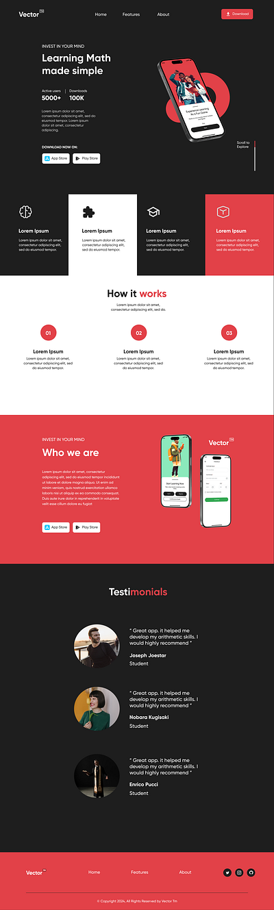 Daily UI #003 Landing Page branding graphic design ui