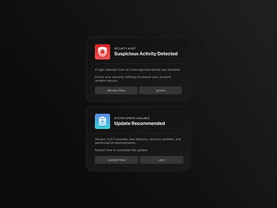 Daily UI 016// pop-up 016 apple daily ui dailyui dark mode notification osx ui design ux