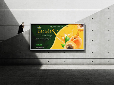 Website banner design banner colorful design figma green idea peach photoshop ui website