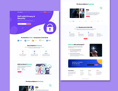 Seamless UI/UX Meets Web Security – Securesphere Landing Page apps design branding design graphic design illustration landing page modern web ui ui design ux design web design website website deisgn