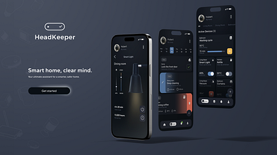 HeadKeeper App Concept branding graphic design logo ui