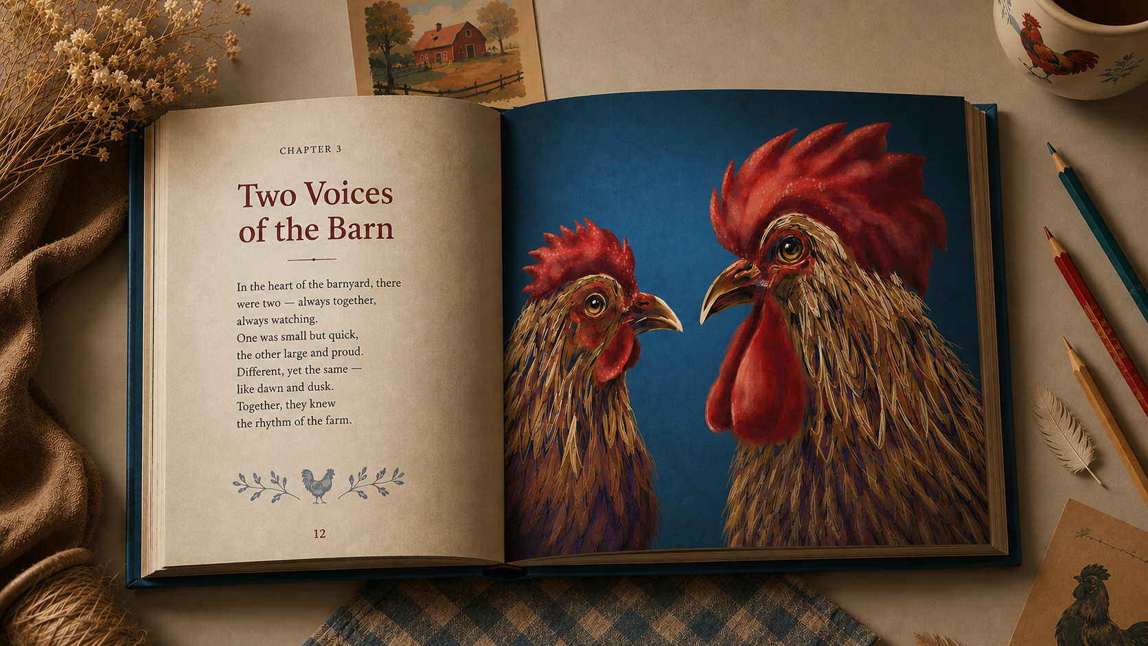 Example of Digital illustration for book