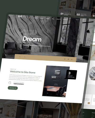 Sito Stone Web Design branding design figma design sito stone stone stone site stone ui ui ui design web design website wordpress