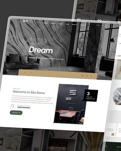 Sito Stone Web Design branding design figma design sito stone stone stone site stone ui ui ui design web design website wordpress