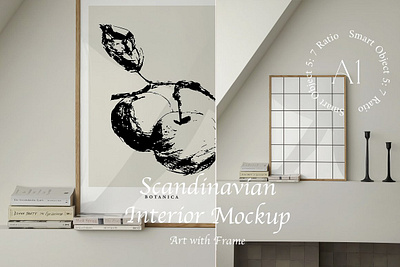 Scandinavian Room Mock-up frame mockup frame mockup bundle frame mockup scene frame wall mockup framed art mockup framed print mockup mockup template nordic mockup poster mockup poster mockup bundle scandinavian mockup