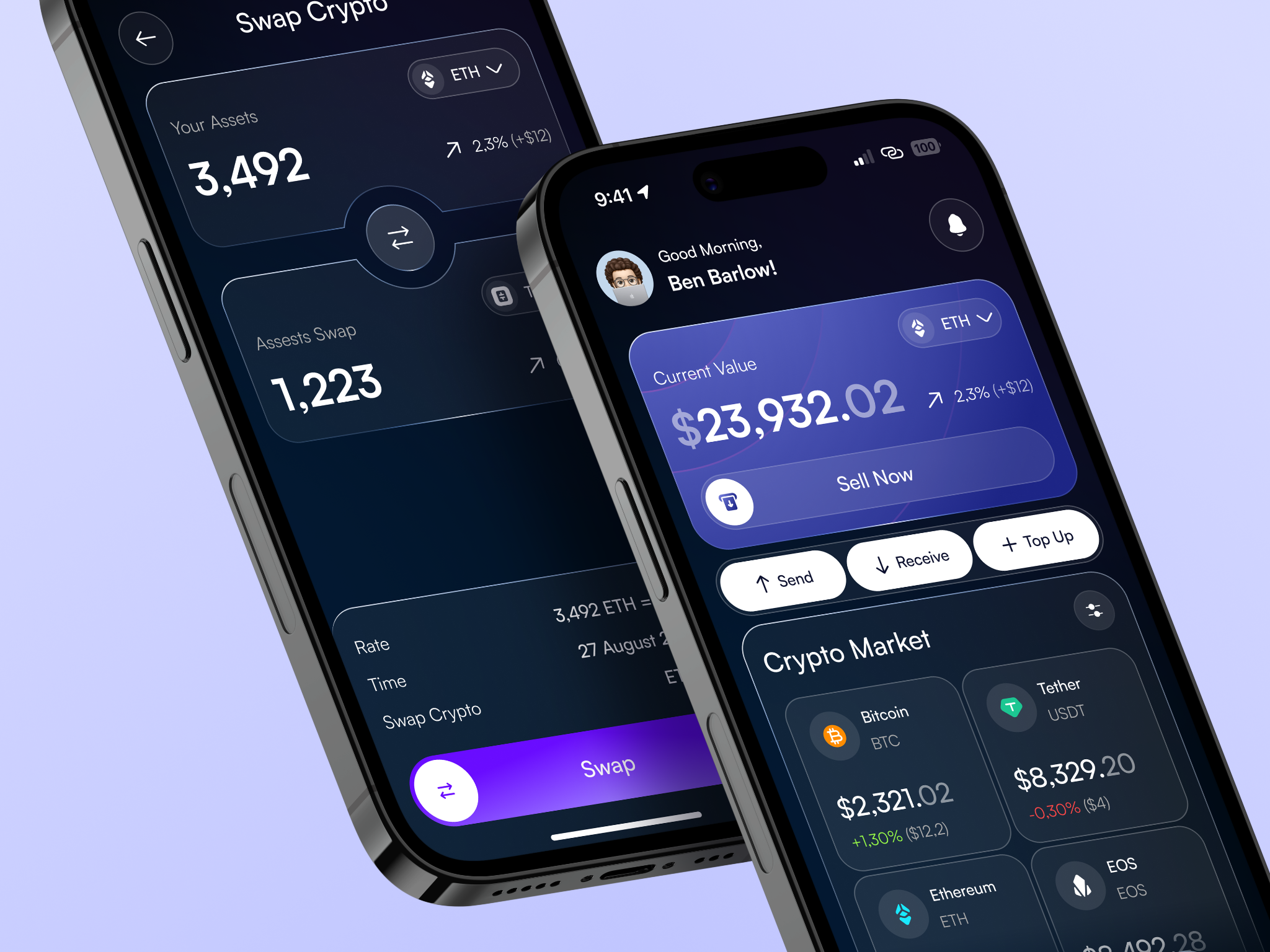 CryptoMate - Product Design for Crypto by Vitalii Khomenko for Orizon:  UI/UX Design Agency on Dribbble
