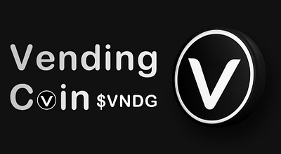 Vending Coin $VNDG branding graphic design logo ui