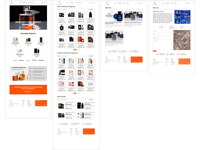 Web and Mobile Design for a Perfume Store design e commerce ui ux