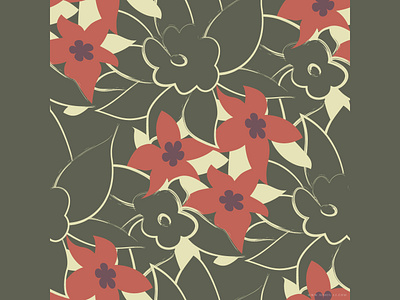 Wild Floral floral pattern surface vintage