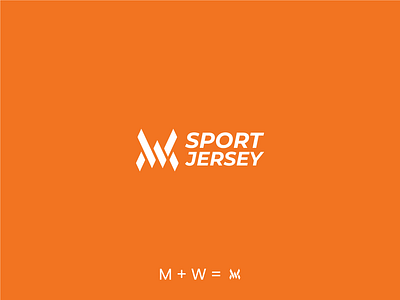 MW Sport Jersey Logo branding clean concept design golden ratio logo minimal