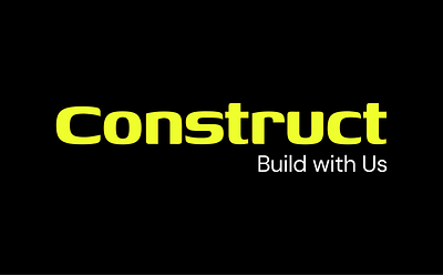 Construct logo redesign, and tagline formulation branding construct graphic design identity identity design logo