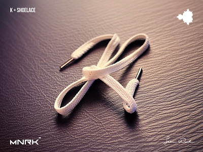 K + Shoelace 3d design graphic design logo