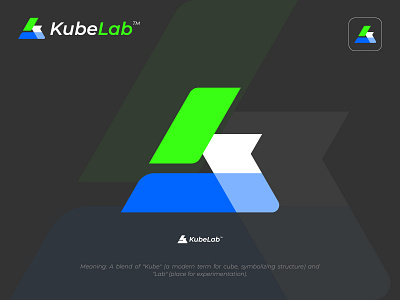 KubeLab logo, Tech innovation lab logo, Letter k + b + test tube b logo design brand identity branding creative logo identity innovation innovation lab k logo design laboratory logo logo logo design logodesigner logos logotype modern logo science tech tech innovation lab logo tech lab test tube logo