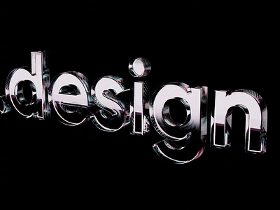 .design 3d animation blender branding cycles dark dispersion glass light minimalistic modeling motion graphics render typo ui